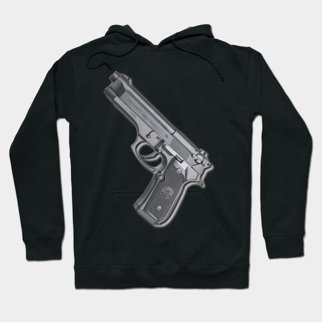 Weapons - Handgun - Beretta M92 - 41201 Hoodie by Semenov